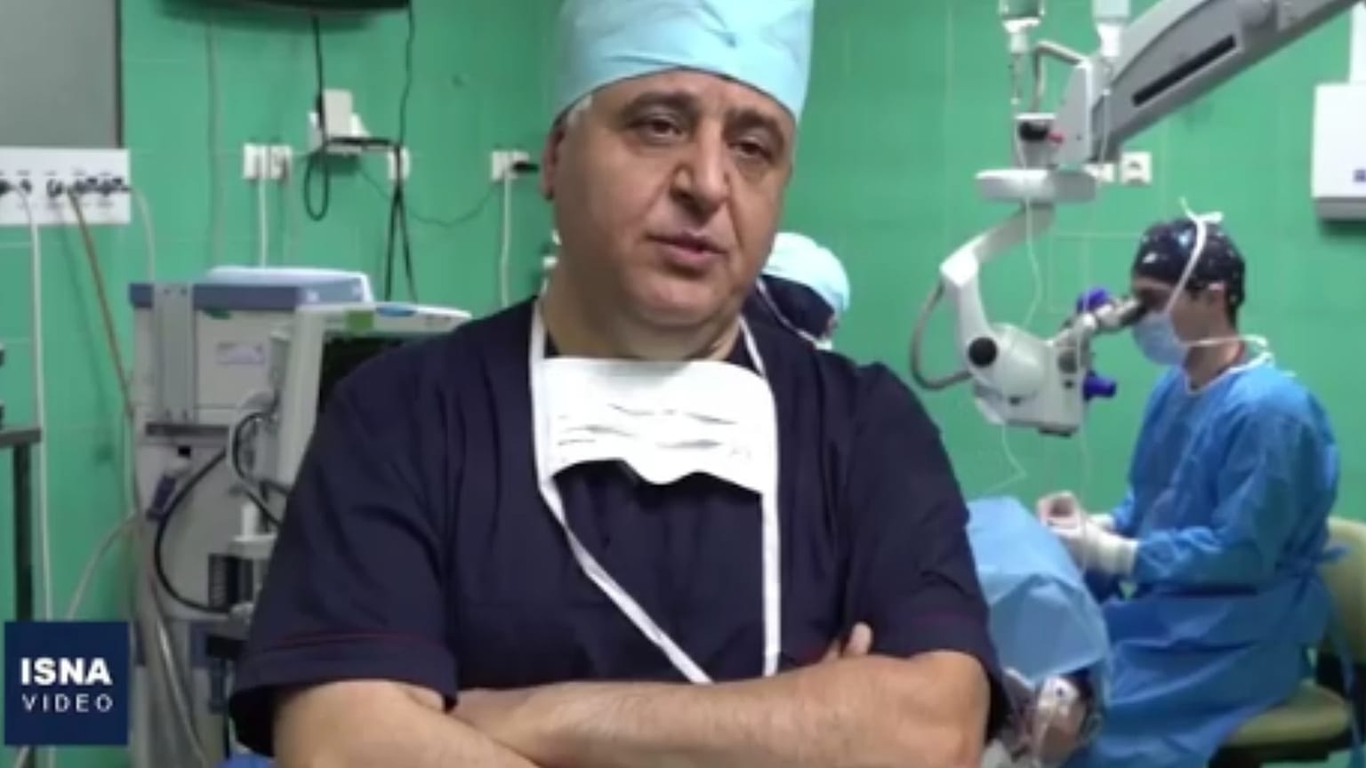 دکتر قاسم فخرآرایی، رئیس بیمارستان چشم‌پزشکی فارابی در تهران