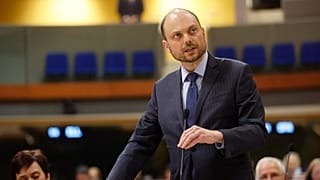 Vladimir Kara-Mourza avant la cérémonie de remise du Prix Vaclav Havel pour les droits de l'Homme à l'Assemblée parlementaire du Conseil de l'Europe, le 30 septembre 2024