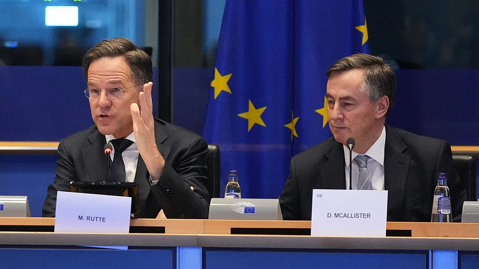 NATO Secretary General Mark Rutte addresses the Security and Defence Committee at the European Parliament in Brussels, 26 January, 2026