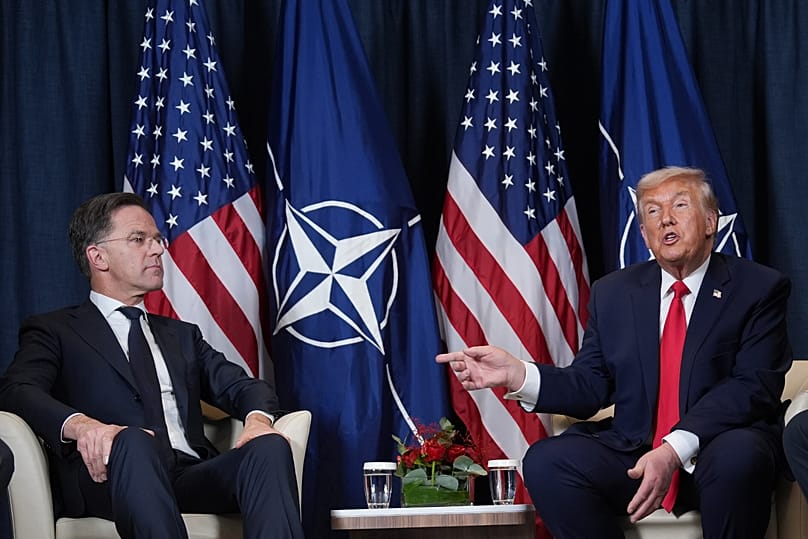 US President Donald Trump meets with NATO Secretary General Mark Rutte in Davos, 21 January, 2026