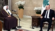 الرئيس اللبناني جوزاف عون يستقبل وزير الدولة القطري للشؤون الخارجية محمد بن عبد العزيز الخليفي في القصر الجمهوري ببعبدا، بتاريخ 26 يناير 2026.