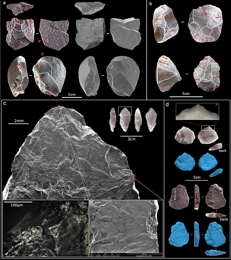 Detalles de las piezas encontradas 