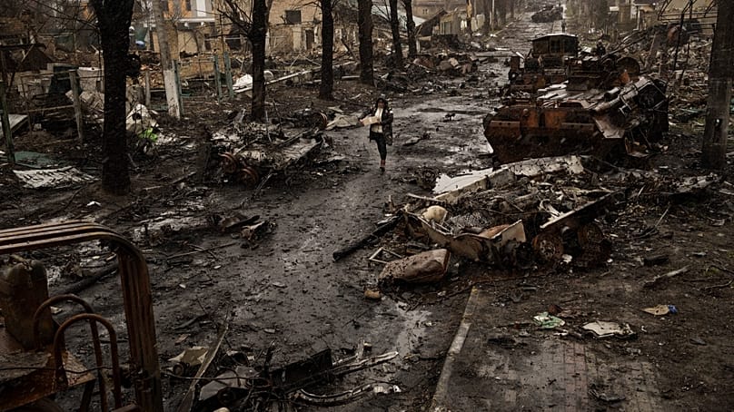 Bucsa városát iszonyatos pusztítás érte, az orosz katonák válogatás nélkül mészárolták a civileket