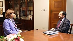 Nikos Christodoulides i Maria Angela Olgin