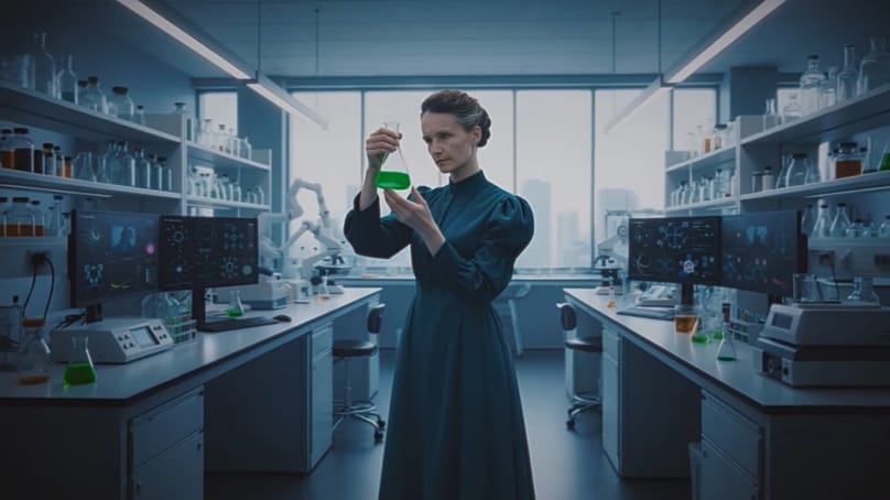 Maria Skłodowska-Curie — noblistka i pionierka badań nad promieniotwórczością w kampanii Ministerstwa Energii.