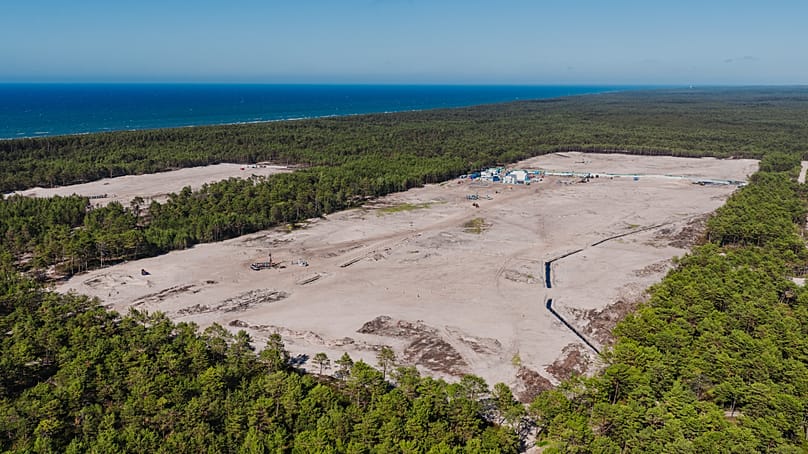 Teren budowy elektrowni jądrowej na Pomorzu