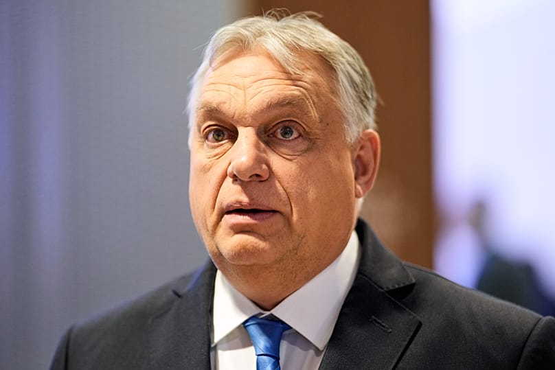 Ungarns Premier Minister Viktor Orbán beim Weltwirtschaftsforum in Davos, Schweiz am 22. Januar 2026