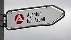 Schilld der Agentur für Arbeit, 4. Dezember 2008