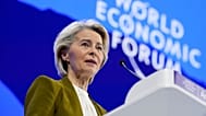 Ursula von der Leyen speaking at Davos