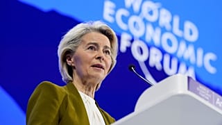 Ursula von der Leyen speaking at Davos