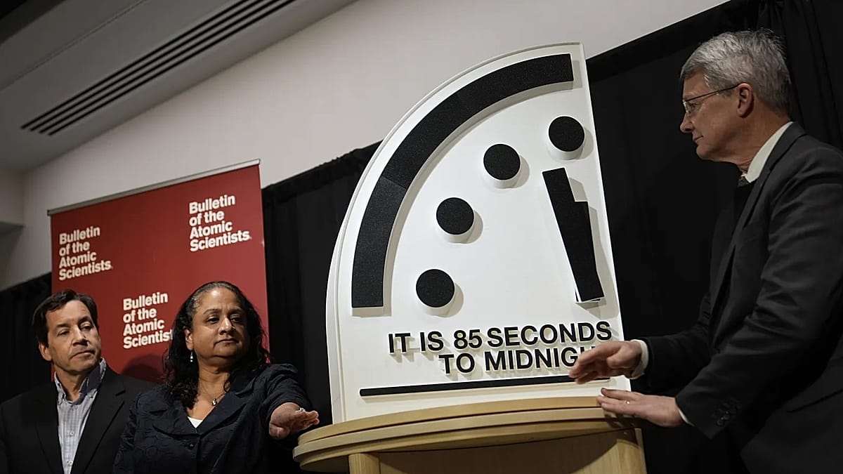 ‘Doomsday Clock’ set at 85 seconds to midnight, Bulletin of the Atomic Scientists says