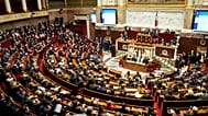 A general view of National Assembly in Paris, 11 December, 2023