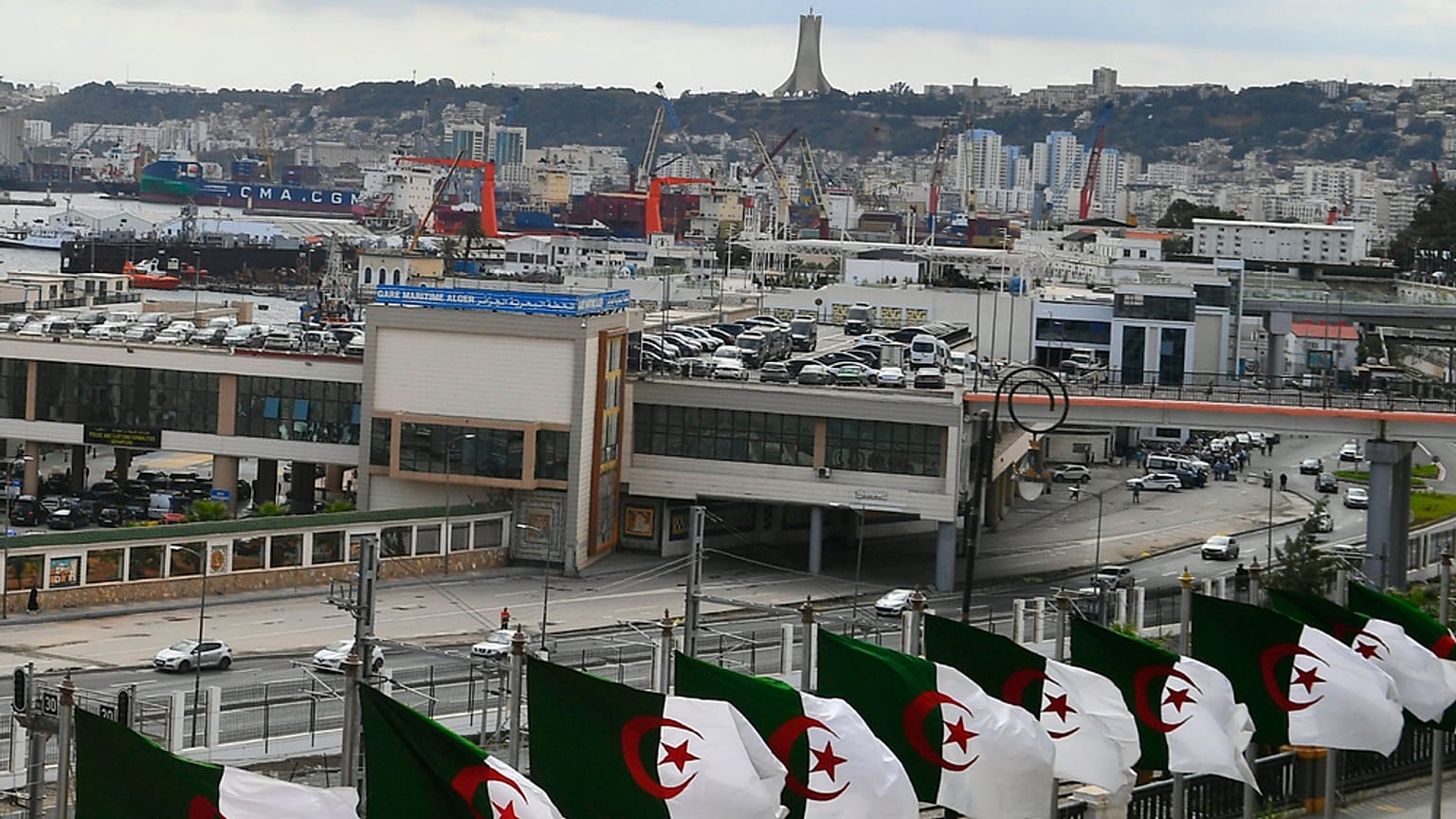 منظر لميناء الجزائر العاصمة، الأربعاء 1 أكتوبر 2025 في الجزائر العاصمة. (تصوير: أسوشيتد برس/ أنيس بلغول)