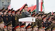 FILE: Belarusian President Aliaksandr Lukashenka attends ceremony of military personnel taking the oath of allegiance after his inauguration in Minsk, 25 March 2025
