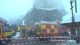 Les pompiers interviennent à Courchevel