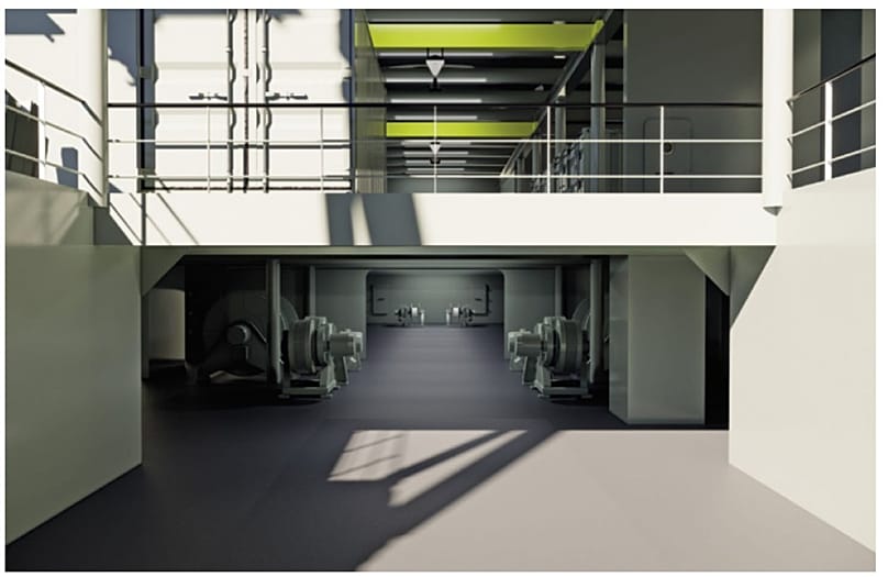 Imagem simulada do interior da Plataforma Naval Multifuncional da Marinha de Portugal