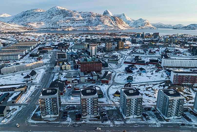 Houses seen in Greenland’s capital Nuuk, 25 January, 2026 