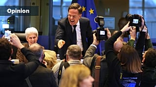 NATO Secretary General Mark Rutte greets the audience at the European Parliament in Brussels, 26 January 2026