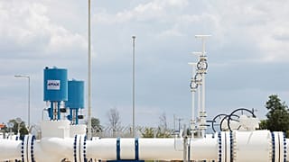 Aγωγός φυσικού αερίου στην Κομοτηνή, εικόνα αρχείου 