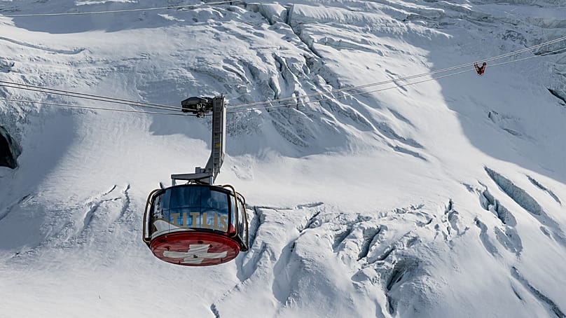 Every seat's a winner on the Titlis Rotair.