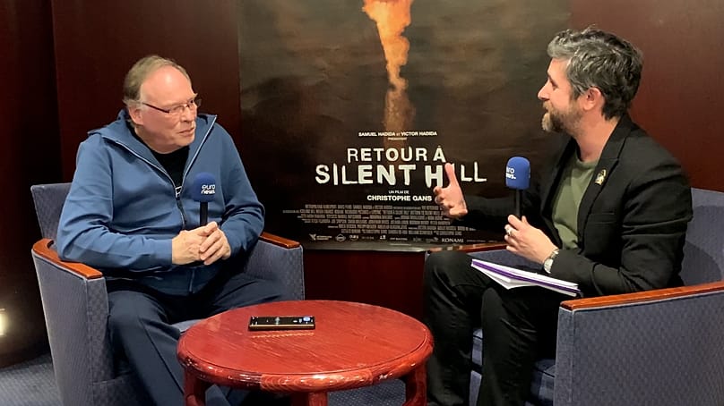 Christophe Gans with Euronews Culture's David Mouriquand