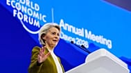 European Commission President Ursula von der Leyen, in Davos