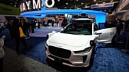 A Waymo Ojai sits on display at the Waymo booth during the CES tech show Tuesday, Jan. 6, 2026, in Las Vegas