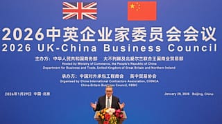 British Prime Minister Keir Starmer speaks during a news conference at the Great Hall of the People in Beijing, 29 January, 2026