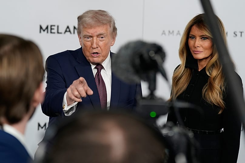 US President Donald Trump and First Lady Melania Trump arrive at The John F. Kennedy Memorial Centre For The Performing Arts in Washington, 29 January, 2026