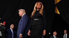 President Donald Trump and first lady Melania Trump arrive at premiere of 'Melania' at the John F. Kennedy Memorial Center for the Performing Arts, 29 Jan