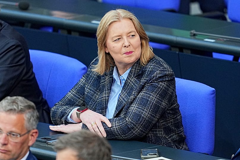 Arbeits- und Sozialministerin Bärbel Bas (SPD) im Bundestag, Berlin, 14. Mai 2025