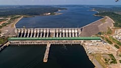  The Belo Monte hydroelectric dam stands in the Xingu River in Altamira, Para state, Brazil, Sept. 6, 2019.
