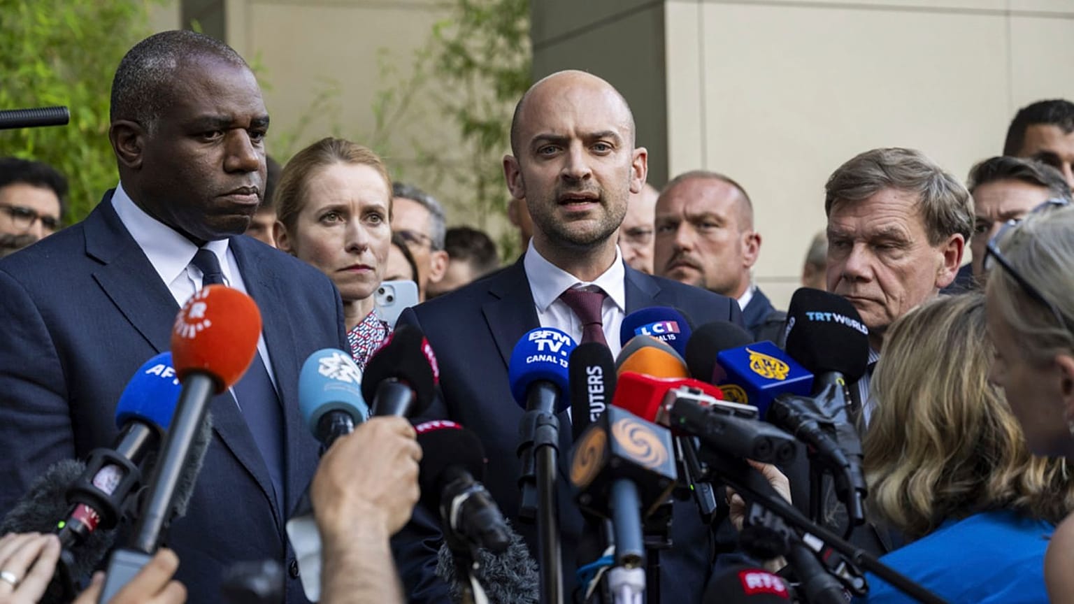 وزیران خارجه ترویکای اروپایی و کایا کالاس