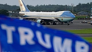 Trump magángépe Skóciában