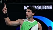 Alcaraz en la final del Abierto de tenis de Australia, 1 de febrero de 2026
