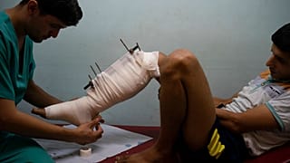 Illusztráció: az MSF orvosa Gázában 2018-ban