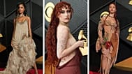 Tyla, Chappell Roan and FKA twigs on the red carpet at the Grammy Award show in Los Angeles, 1 Feb 2026