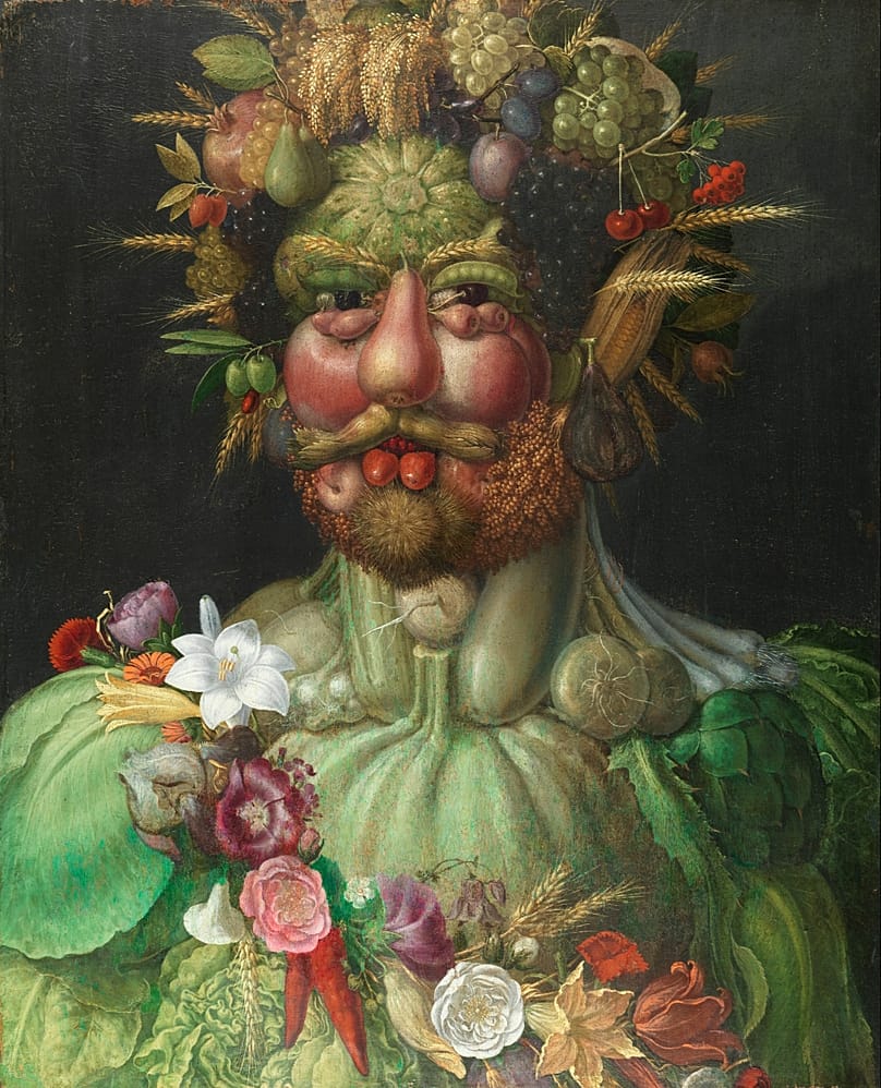 Giuseppe Arcimboldi, l'empereur Rodolphe II en Vertumne, 1590.