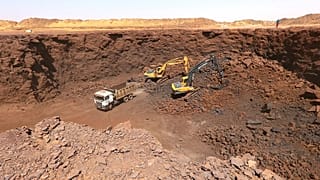 موقع منجم غارا جبيلات لخام الحديد قرب تندوف، جنوب غرب الجزائر، في 24 يونيو 2023.