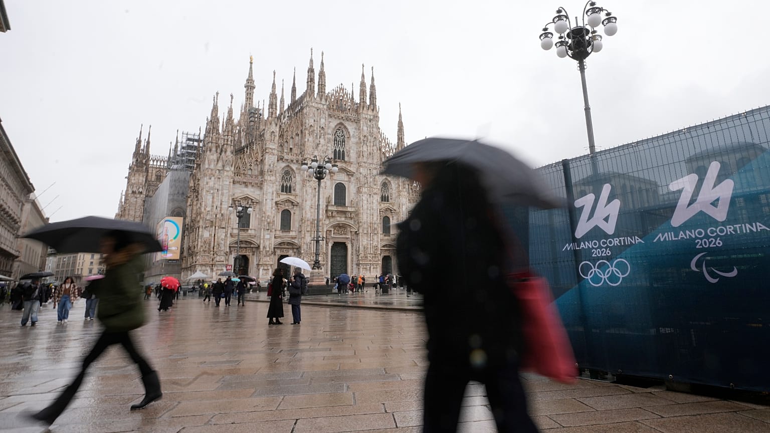 Chuva em Milão (Itália)