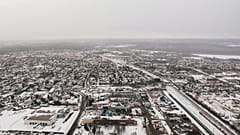 Una foto de la estampa invernal polaca