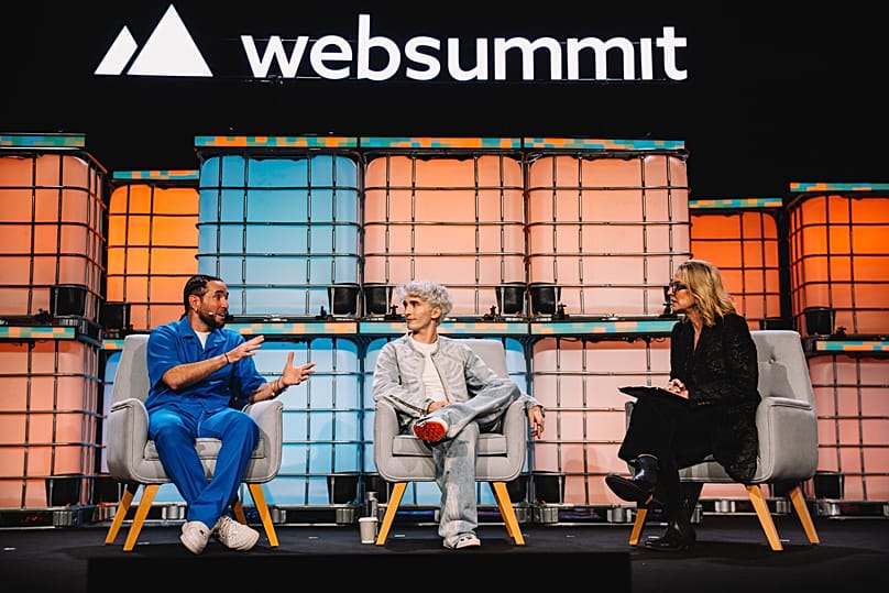 Stage discussion explores the future of tech.