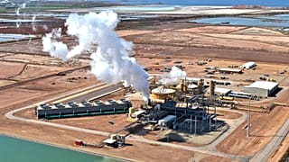 La première centrale géothermique d’EnergySource dans l’Imperial Valley.