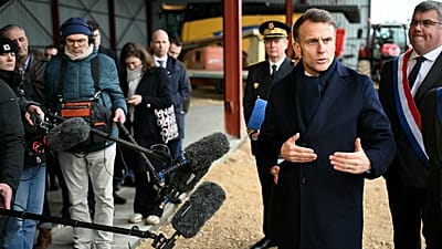 Une question internationale en pleine visite consacrée à l'agriculture. 