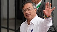 El presidente colombiano Gustavo Petro llega al palacio presidencial en la Ciudad de Panamá, el 28 de enero de 2026. (Foto AP/Matias Delacroix, Archivo)