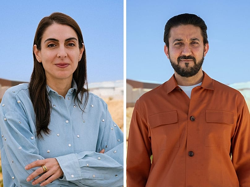 Portrait of Nora Razian and Sabih Ahmed, co-Artistic Directors of the 2026 Diriyah Contemporary Art Biennale