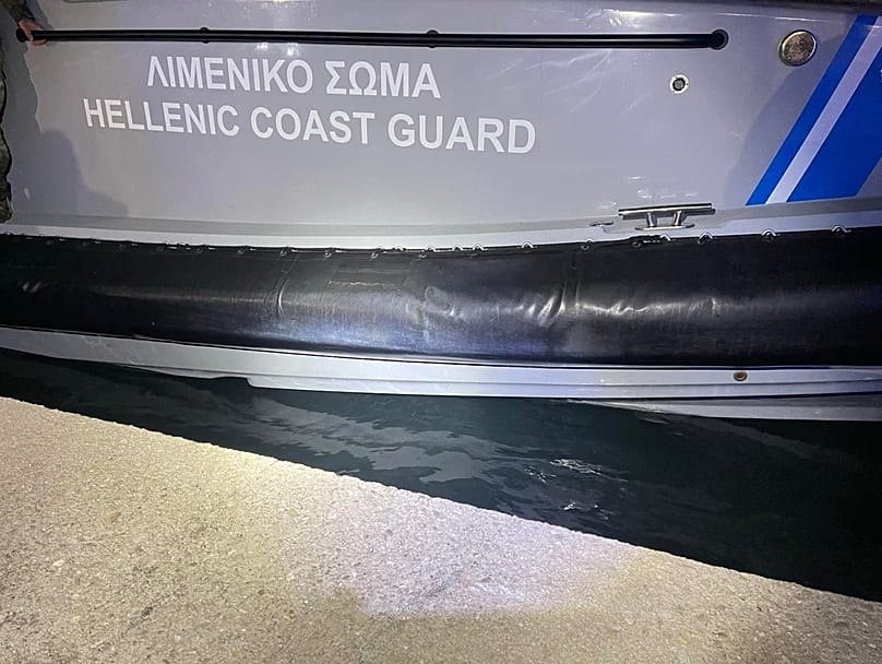 Место падения катера береговой охраны