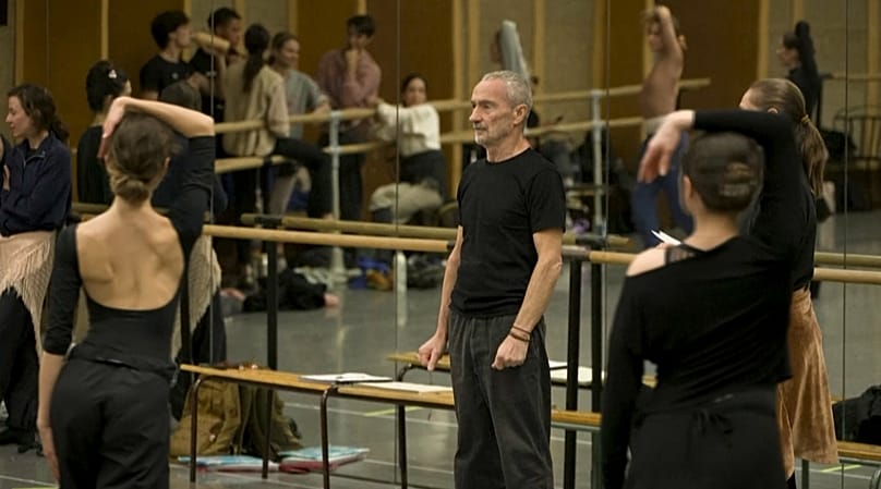 Le chorégraphe et danseur Angelin Preljocaj en répétitions, fin janvier à l'Opéra de Paris.