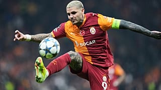 Mauro Icardi, UEFA Şampiyonlar Ligi'nde oynanan Galatasaray - Union Saint-Gilloise maçında.