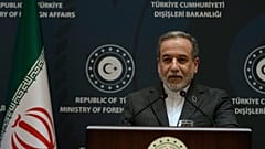 Iranian Foreign Minister Abbas Araghchi speaks to journalists during a joint press conference with his Turkish counterpart Hakan Fidan in Istanbul, Turkey, Friday, Jan. 30,